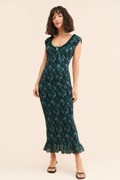 Mckenna Dobby Midi Dress | Nuuly