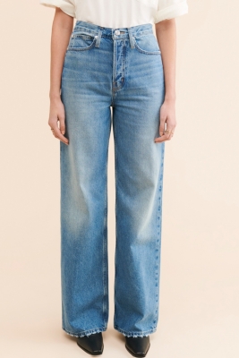 【YOURNUS】Fuse Curved Wide Denim U Curved Jeans | UNIQLO US