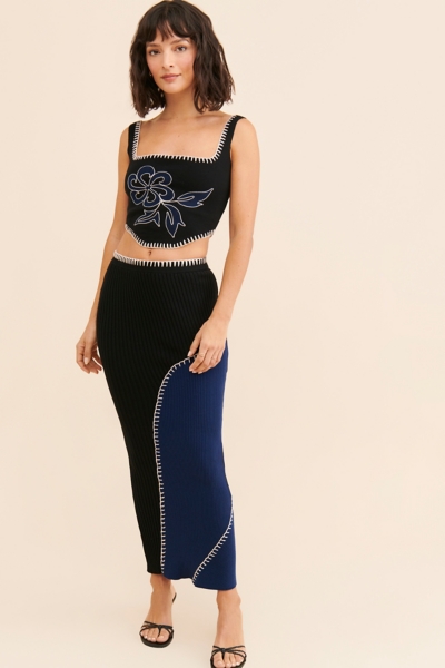 Vera Rib Knit Corset Top | Nuuly