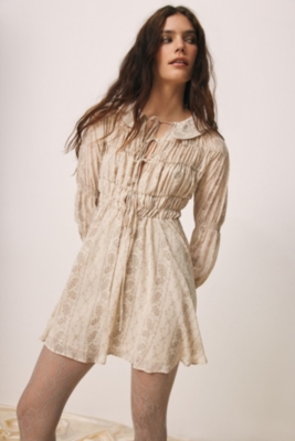 Lonie Smocked Mini Dress | Nuuly