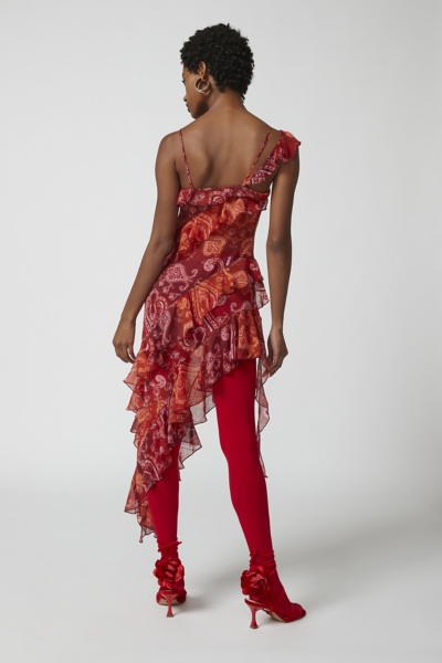 Charlize Sheer Midi Dress | Nuuly