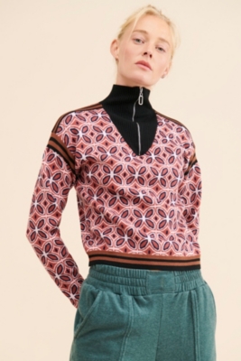 PARTIMENTO■Half Zip-Up Knit Sweater■大人気 PARTIMENTO