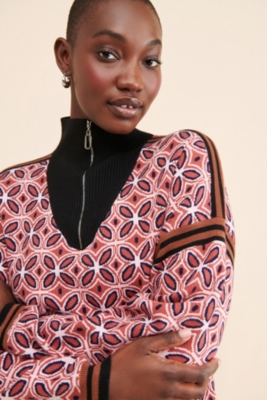 Geometric Half Zip Sweater | Nuuly