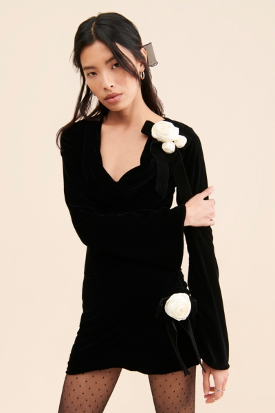 スーツ・フォーマル・ドレス Niana et.UNiVER Sweetheart velour dress