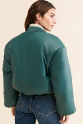 Limelight Vegan Leather Padded Jacket | Nuuly