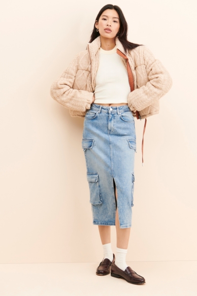 Cable Knit Puffer | Nuuly