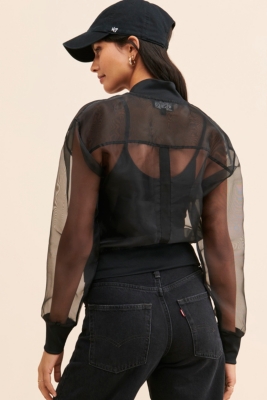 Sheer Bomber Jacket | Nuuly