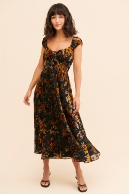 Anthropologie Velvet Midi Dress Hutch high quality Size M