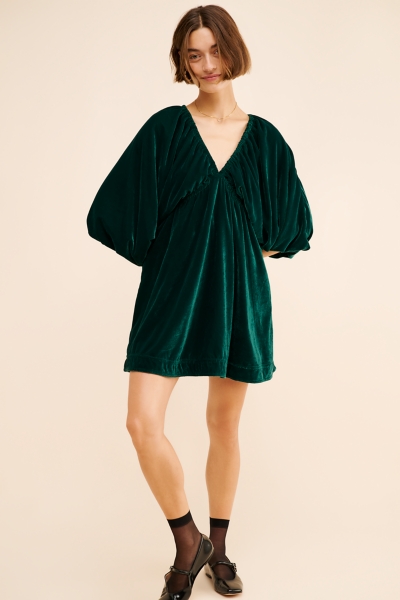 mini sparkly dresses Le Lis Women's Staying Awake Sequin Strapless Draped Mini Dress in Green