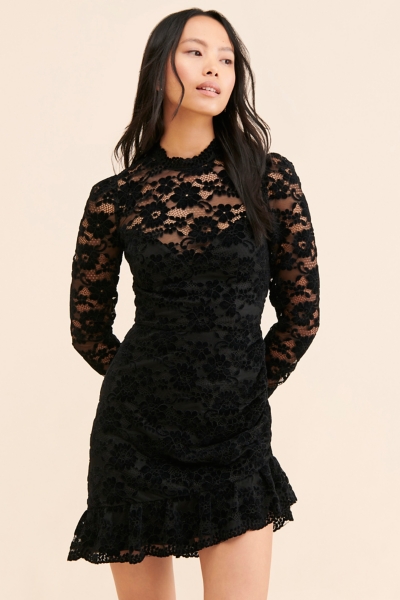 chinese dress ladies Lacy Mini Dress