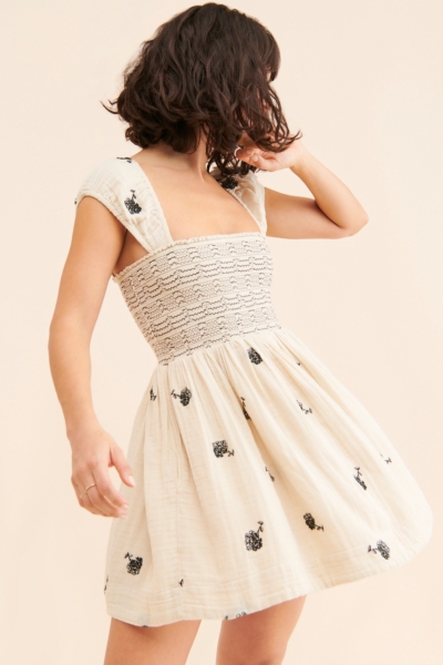 Tory Embroidered Mini Dress