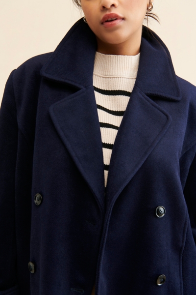original double button lady coat - ピーコート・ウールコート