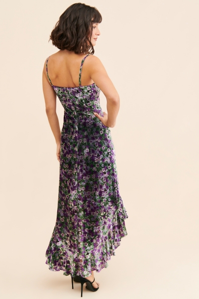 Rhapsody Asymmetrical Velvet Dress | Nuuly