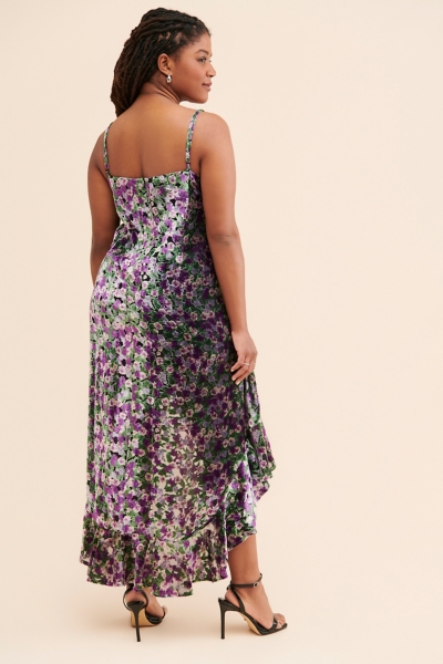 Rhapsody Asymmetrical Velvet Dress | Nuuly