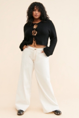 Fuzzy Cutout Cardigan | Nuuly