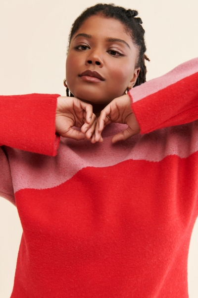Wave Mock Neck Pullover | Nuuly