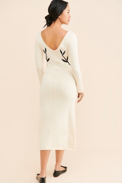 Eve Floral Knit Midi Dress | Nuuly