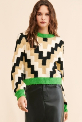 Tori Geometric Sweater | Nuuly