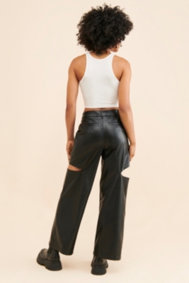 Kimmie Vegan Leather Pants | Nuuly