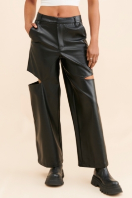 Kimmie Vegan Leather Pants | Nuuly