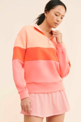 Quarter Zip Pullover for Women Fall Long Sleeve Sweaters