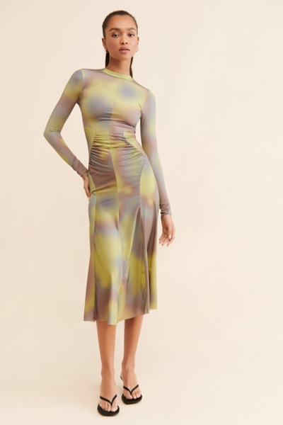 Tiffany Lace-Up Midi Dress | Nuuly