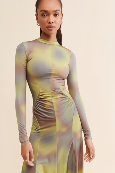 Tiffany Lace-Up Midi Dress | Nuuly