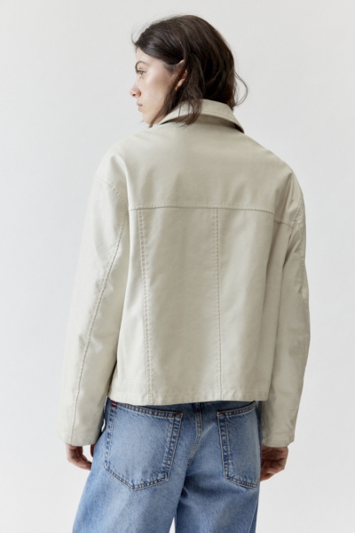 Sasha Vegan Leather Car Jacket | Nuuly
