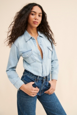 Shay Denim Bodysuit Nuuly