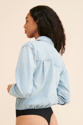 Shay Denim Bodysuit | Nuuly