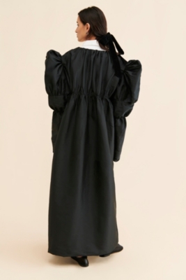 Puff-Sleeve Seamed A-Line Dress | Nuuly