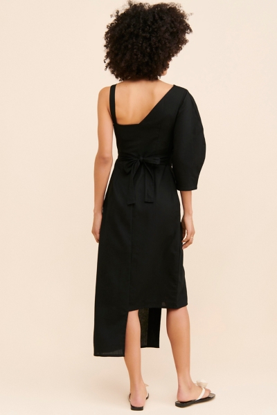 one sleeve asymmetrical dress Roxie Romantic Garden Asymmetrical Maxi Dress M / Romantic Garden