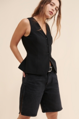 【AJO AJOBYAJO】22SS★ Slit Shorts AJOBYAJO】Washed Layered Skirt Shorts | OUR BRAND,AJOBYAJO