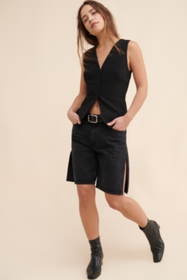 【AJO AJOBYAJO】22SS★ Slit Shorts AJOBYAJO】Washed Layered Skirt Shorts | OUR BRAND,AJOBYAJO