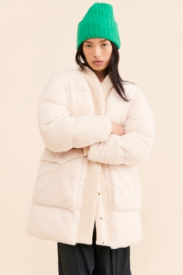 ジャケット・アウター Berry X-girl（エックスガール）の「REVERSIBLE BOA FLEECE JACKET（ナイロン