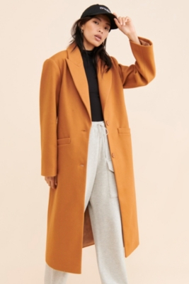 042052● ESSAY OVERSIZED COLLAR LESS COAT Oversized Blazer – Another Tomorrow