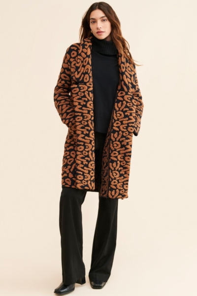 Elara Animal Print Cardigan | Nuuly