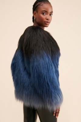 Gradient Faux Fur Coat Nuuly