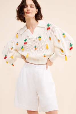 ラインヴァンドleinwande Fruits Mix Crochet Top ラインヴァンドleinwande Fruits Mix Crochet Top