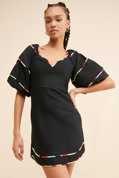 Colored Stripes Short Sleeved Dress | Nuuly