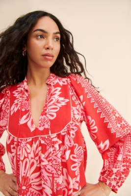 Flora Tapestry Long Sleeve Dress | Nuuly