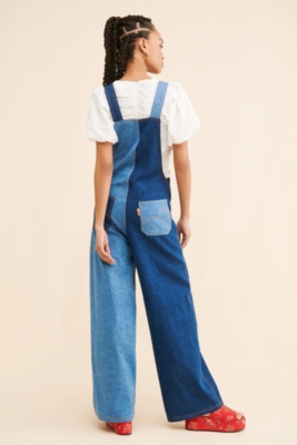 Patch Denim Overalls