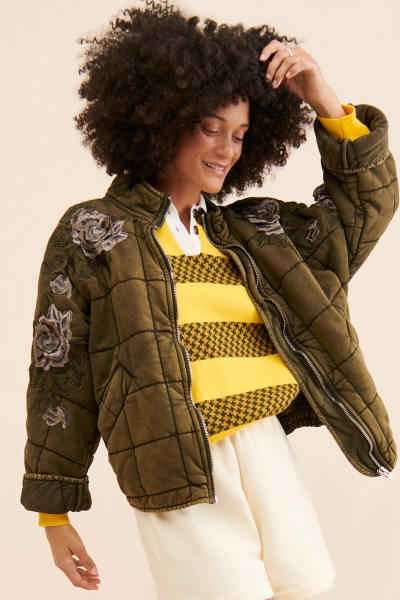 Rose Bomber Jacket | Nuuly