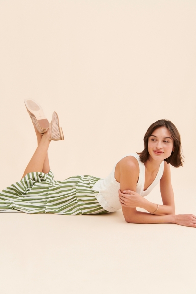 Cece Mixed Media Midi Dress | Nuuly