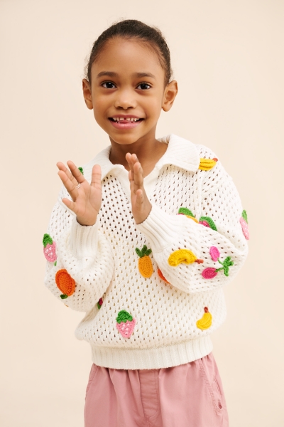 Kids Crochet Fruit Sweater | Nuuly