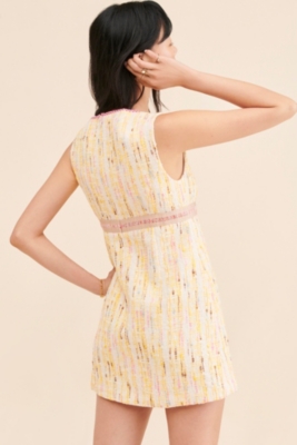 ワンピース mondrian tweed mini dress Mondrian Tweed Mini Dress