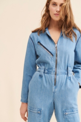 Amelia Denim Coveralls | Nuuly