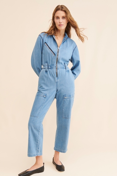 Amelia Denim Coveralls | Nuuly