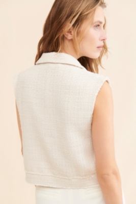 Tweed Relaxed Vest | Nuuly