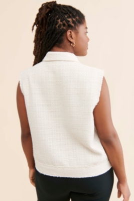 Tweed Relaxed Vest | Nuuly